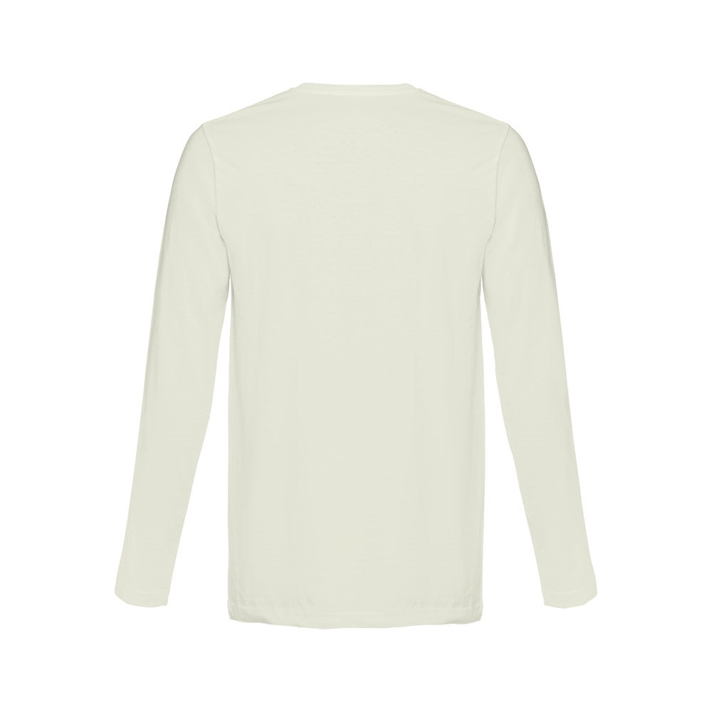 THC BUCHAREST promotional t-shirt in pastel green (detail view) with custom logo branding