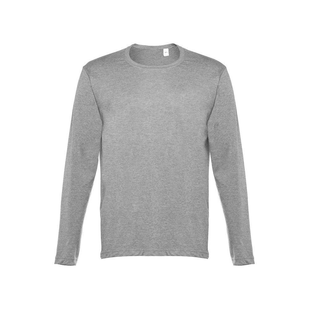 THC BUCHAREST promotional t-shirt in heather light grey with custom logo branding