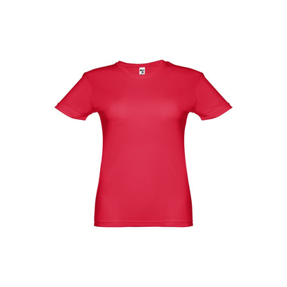 THC NICOSIA WOMEN promotional t-shirt in red with custom logo branding
