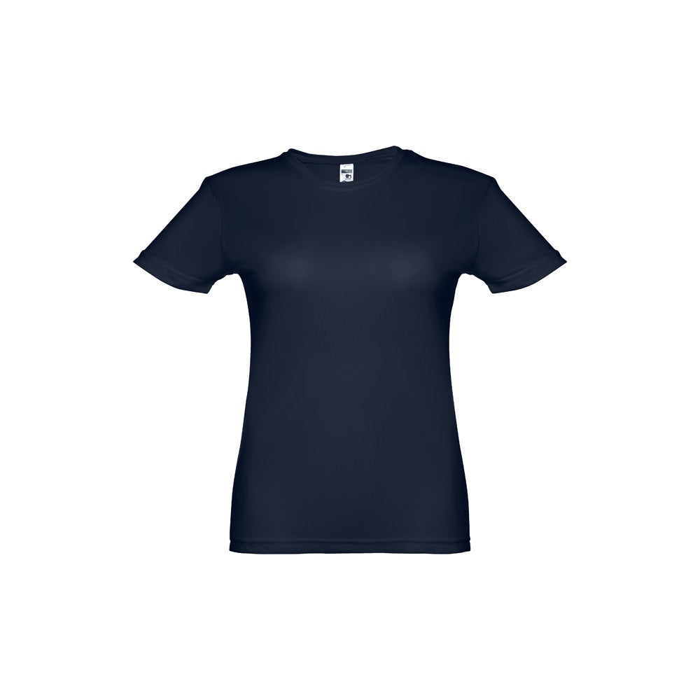 THC NICOSIA WOMEN promotional t-shirt in navy blue with custom logo branding