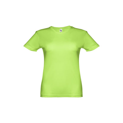 THC NICOSIA WOMEN promotional t-shirt in hexachrome green with custom logo branding