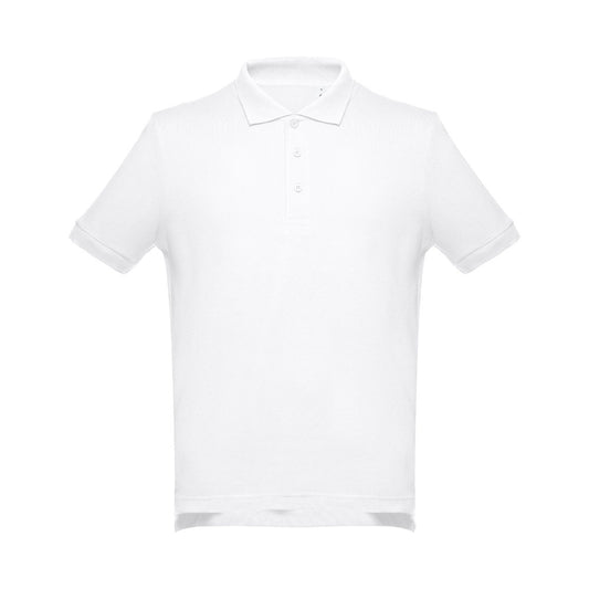 THC ADAM 3XL WH promotional polo shirt in white with custom logo branding