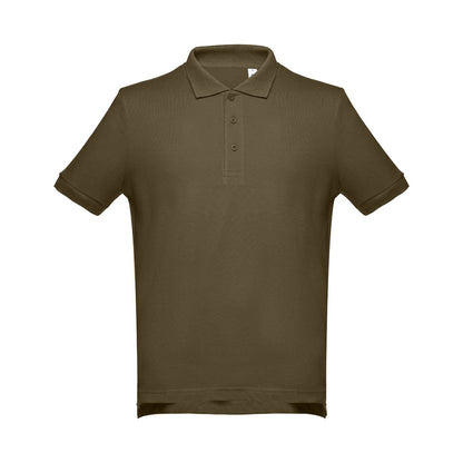 THC ADAM 3XL promotional polo shirt in army green with custom logo branding