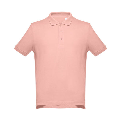 THC ADAM 3XL promotional polo shirt in salmon with custom logo branding
