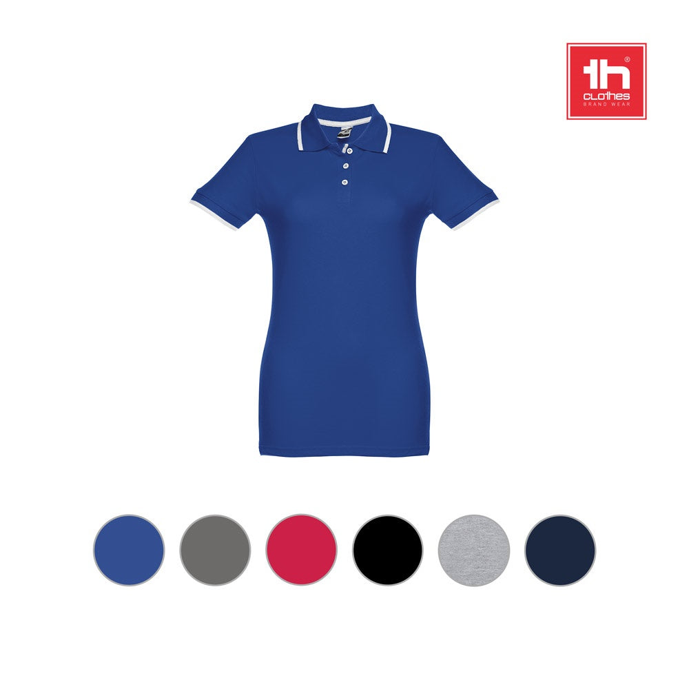 THC ROME WOMEN promotional polo shirt with custom logo branding