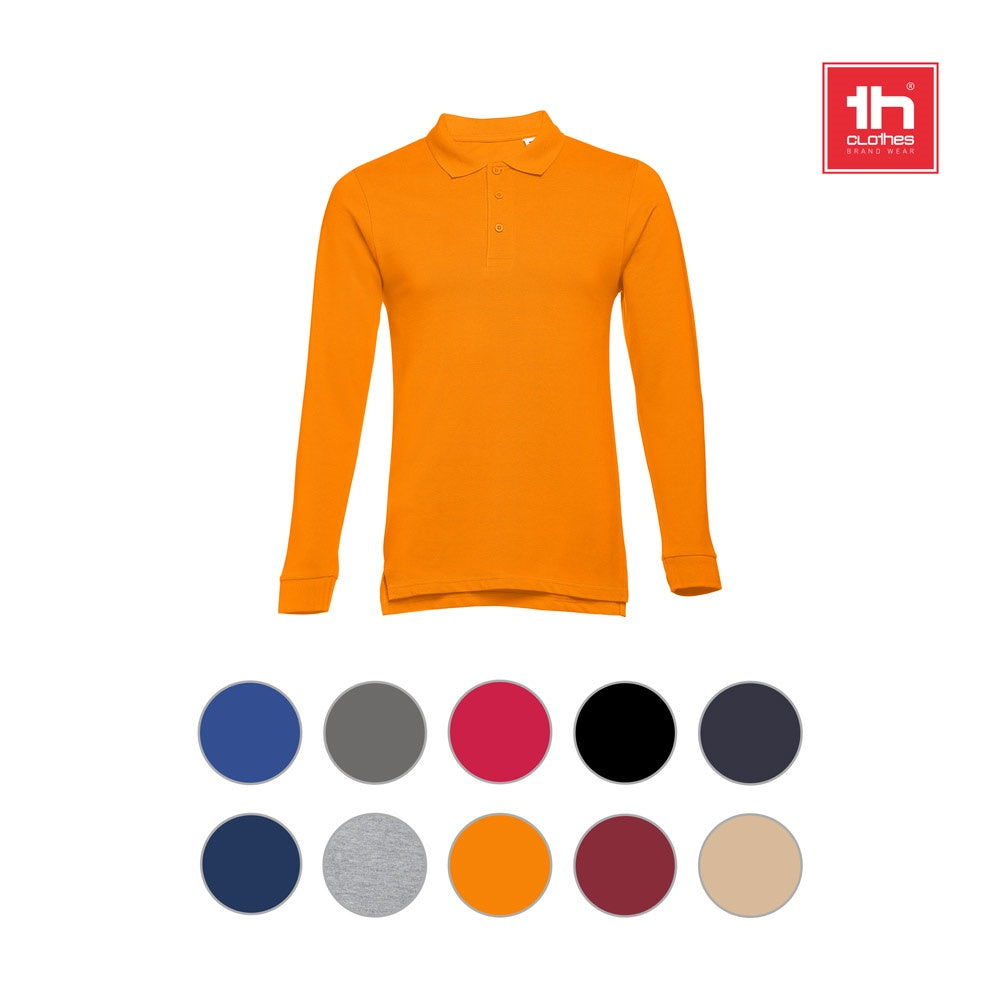 THC BERN promotional polo shirt with custom logo branding