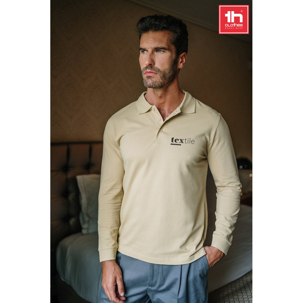THC BERN promotional polo shirt (complete set view) with custom logo branding