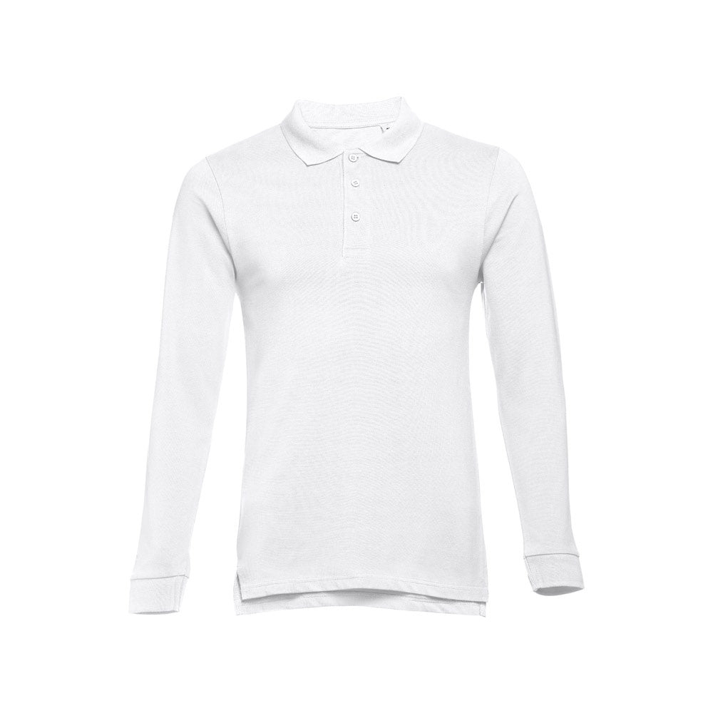 THC BERN WH 3XL promotional polo shirt in white with custom logo branding