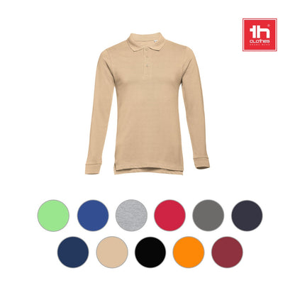 THC BERN 3XL promotional polo shirt (complete set view) with custom logo branding