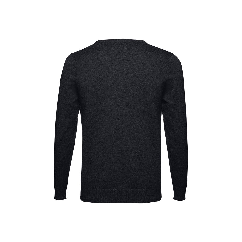 THC MILAN promotional sweatshirt in black (detail view) with custom logo branding