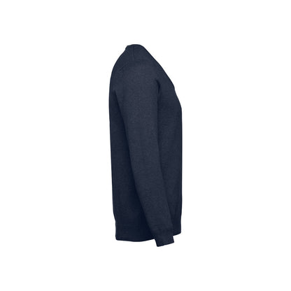 THC MILAN promotional sweatshirt in navy blue (detail view) with custom logo branding