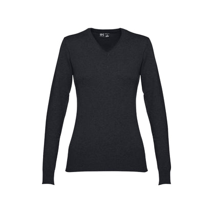 THC MILAN WOMEN promotional sweatshirt in black with custom logo branding