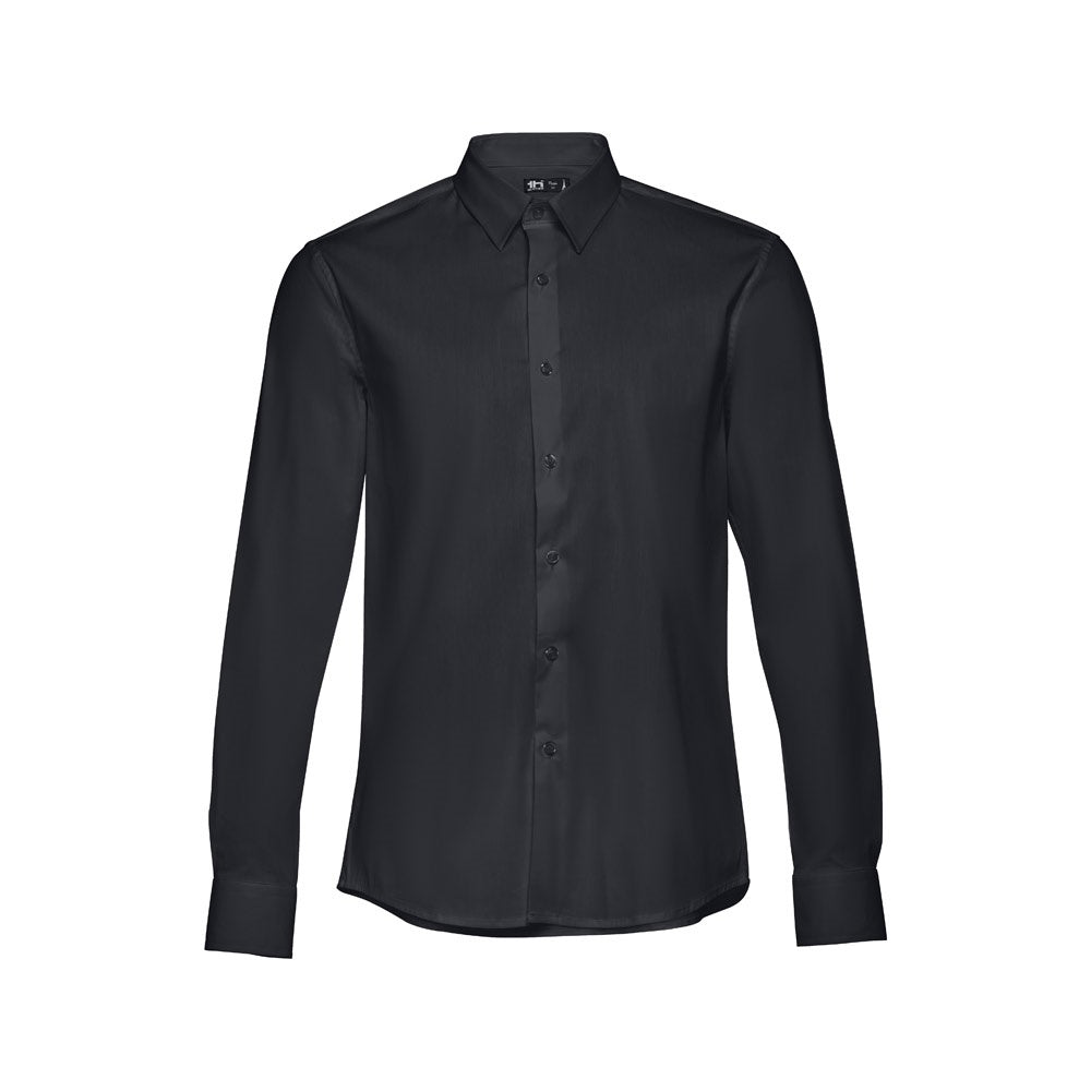 THC PARIS promotional corporate shirt in black with custom logo branding