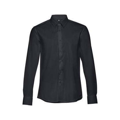 THC PARIS promotional corporate shirt in black with custom logo branding