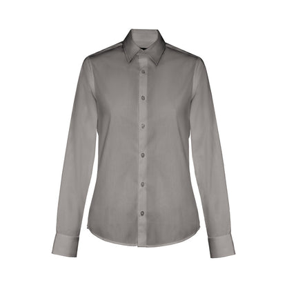 THC PARIS WOMEN promotional corporate shirt in grey with custom logo branding