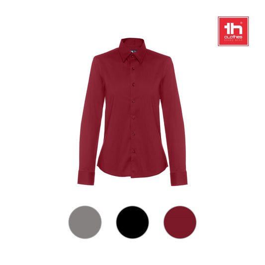 THC PARIS WOMEN promotional corporate shirt (complete set view) with custom logo branding