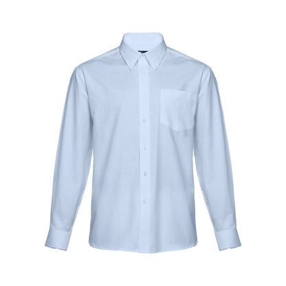 THC TOKYO promotional corporate shirt in light blue with custom logo branding