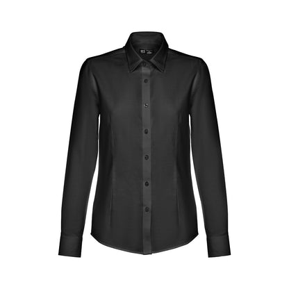 THC TOKYO WOMEN promotional corporate shirt in black with custom logo branding