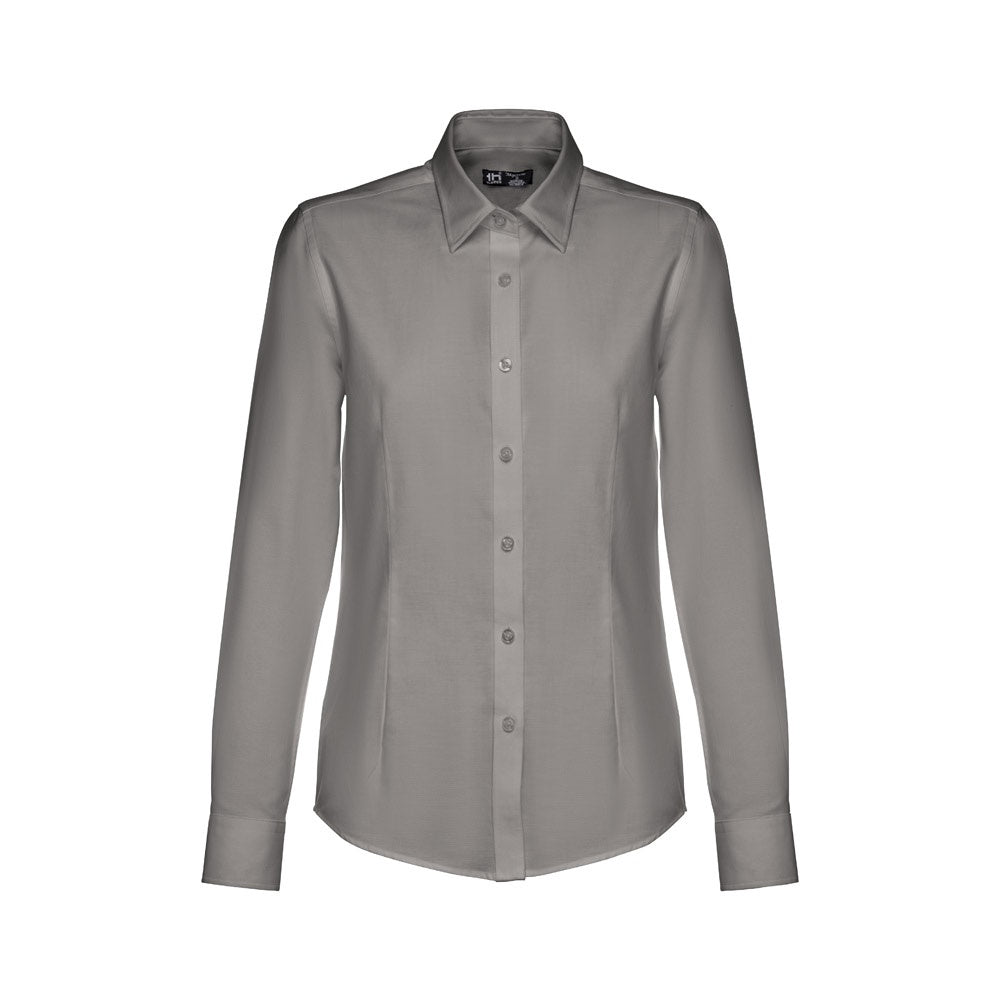 THC TOKYO WOMEN promotional corporate shirt in grey with custom logo branding