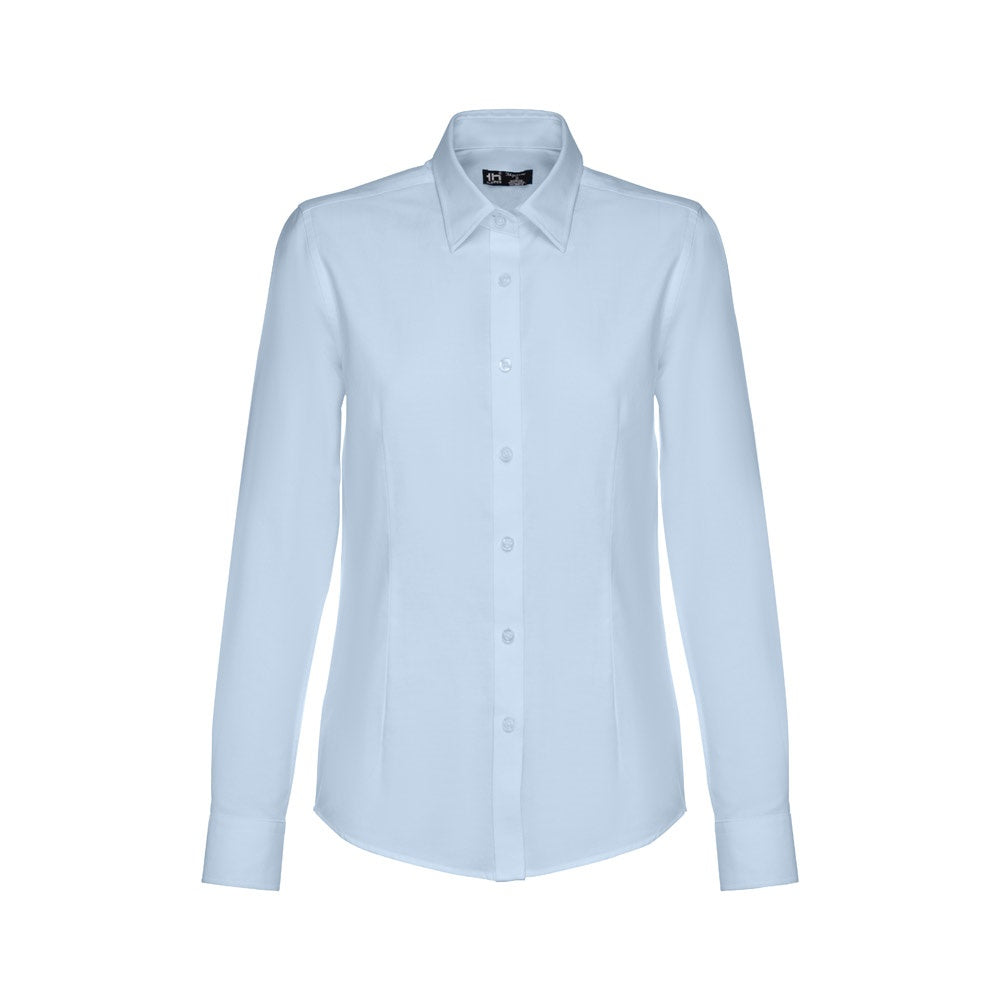 THC TOKYO WOMEN promotional corporate shirt in light blue with custom logo branding