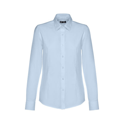 THC TOKYO WOMEN promotional corporate shirt in light blue with custom logo branding