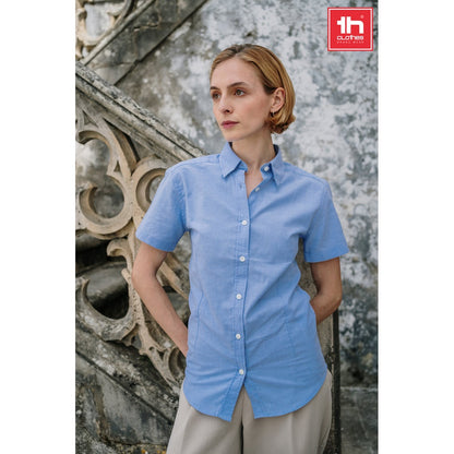 THC LONDON WOMEN promotional corporate shirt (complete set view) with custom logo branding