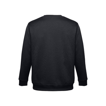 THC DELTA promotional sweatshirt in black (detail view) with custom logo branding