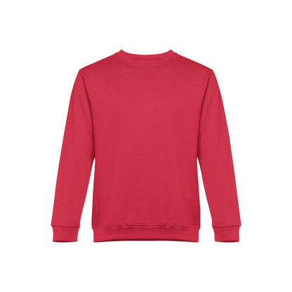 THC DELTA promotional sweatshirt in red with custom logo branding