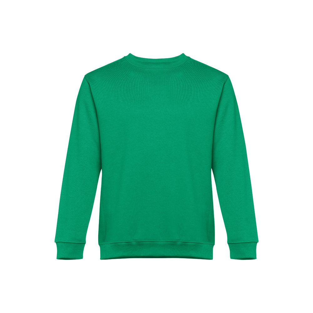 THC DELTA promotional sweatshirt in green with custom logo branding