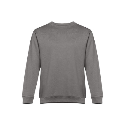 THC DELTA promotional sweatshirt in grey (detail view) with custom logo branding