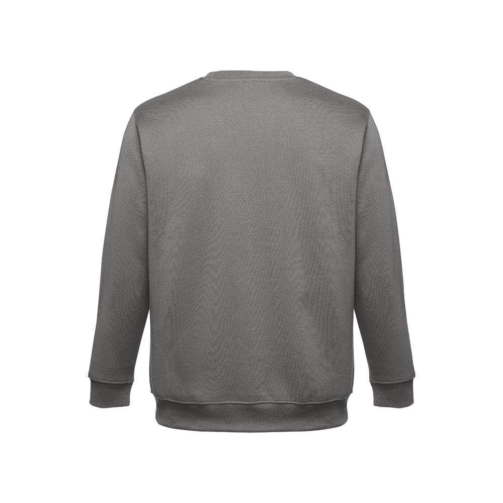 THC DELTA promotional sweatshirt in grey (detail view) with custom logo branding