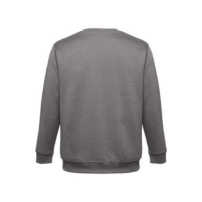 THC DELTA promotional sweatshirt in grey (detail view) with custom logo branding