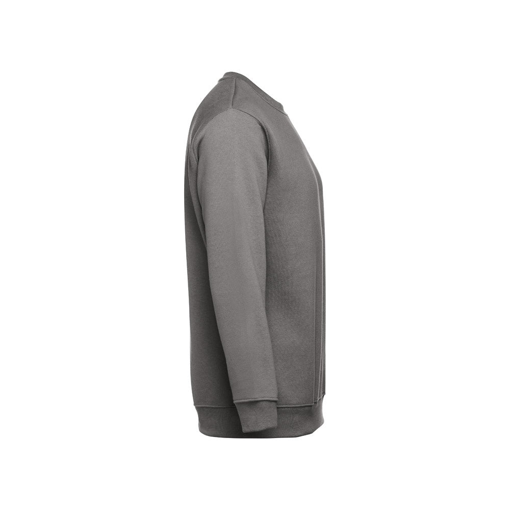 THC DELTA promotional sweatshirt in grey (detail view) with custom logo branding
