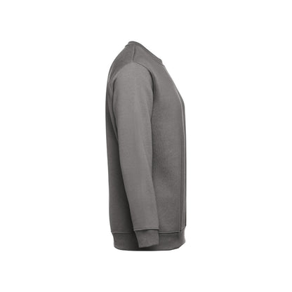 THC DELTA promotional sweatshirt in grey (detail view) with custom logo branding