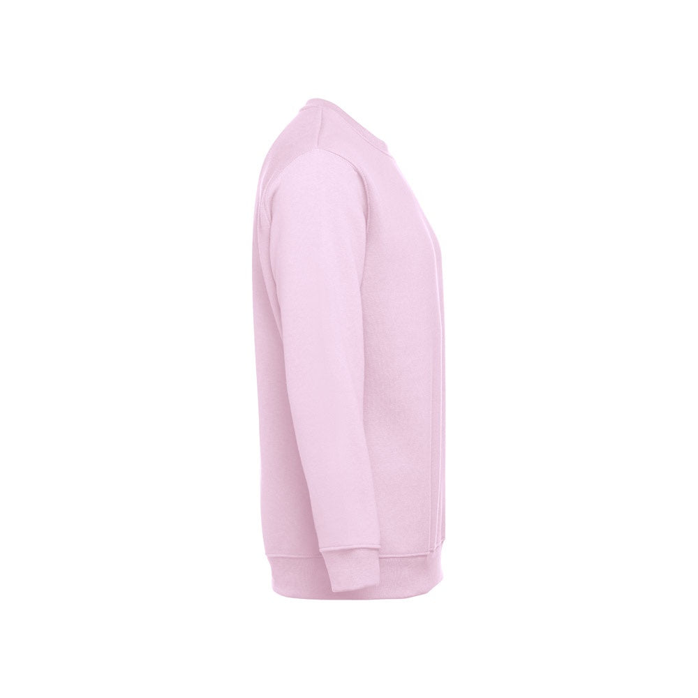 THC DELTA promotional sweatshirt in lilac (detail view) with custom logo branding
