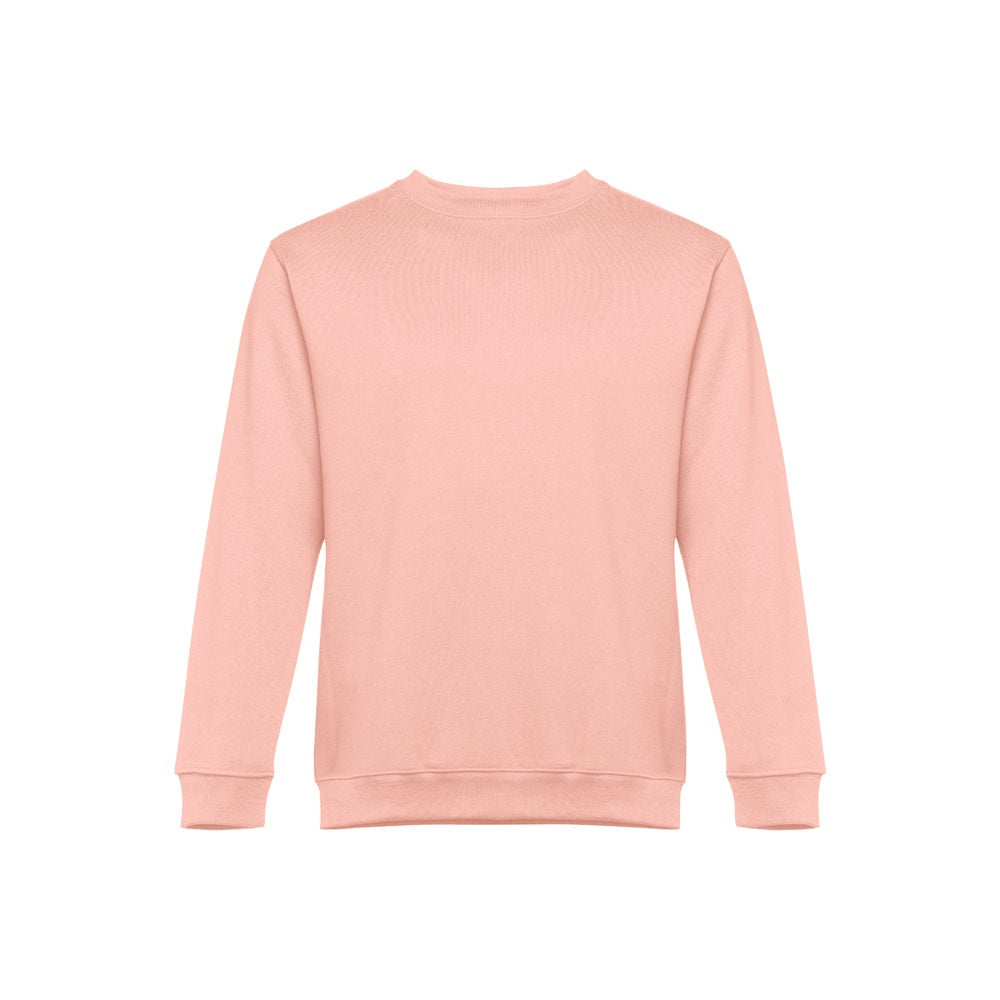 THC DELTA promotional sweatshirt in salmon with custom logo branding