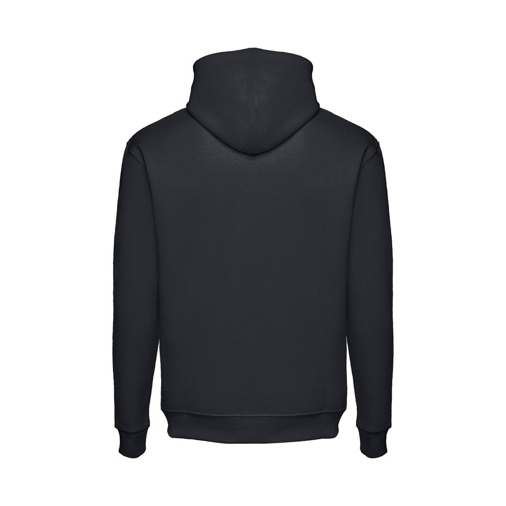THC PHOENIX promotional hoodie in black (detail view) with custom logo branding