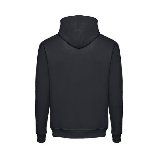 THC PHOENIX promotional hoodie in black (detail view) with custom logo branding