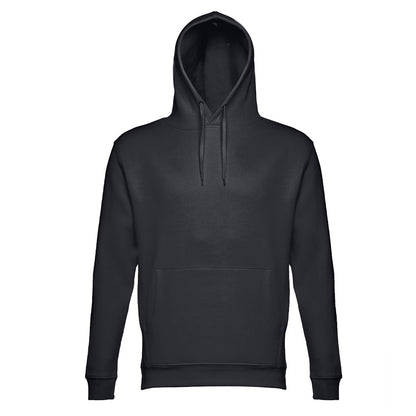 THC PHOENIX promotional hoodie in black (detail view) with custom logo branding