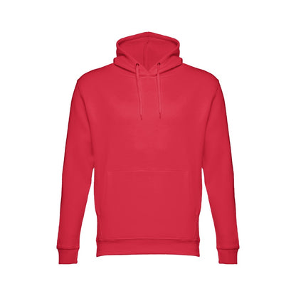 THC PHOENIX promotional hoodie in red with custom logo branding