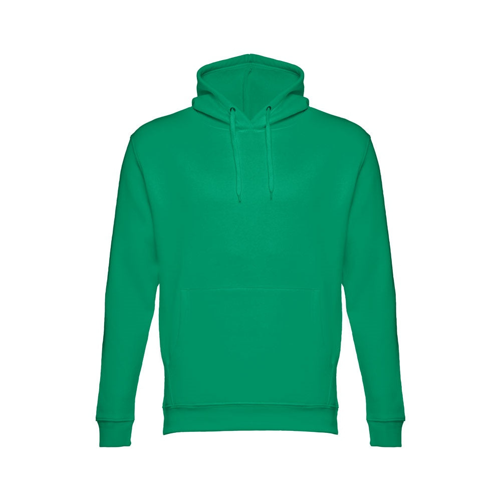 THC PHOENIX promotional hoodie in green with custom logo branding