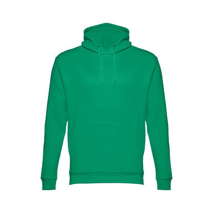 THC PHOENIX promotional hoodie in green with custom logo branding