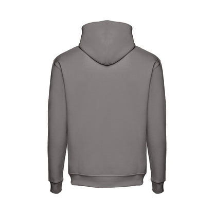 THC PHOENIX promotional hoodie in grey (detail view) with custom logo branding
