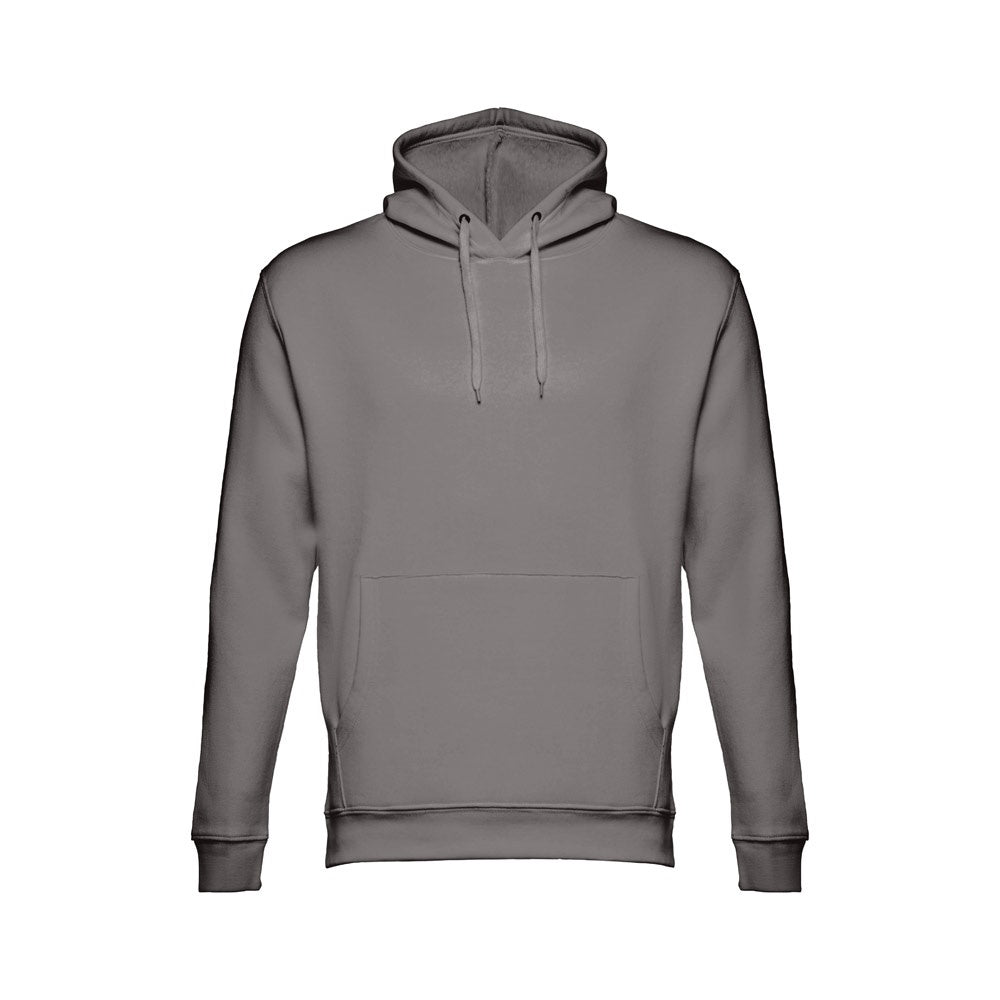 THC PHOENIX promotional hoodie in grey with custom logo branding