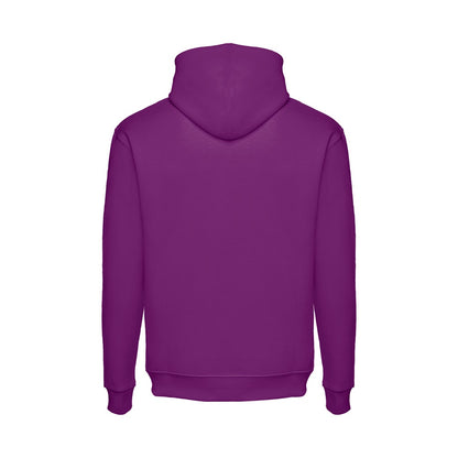THC PHOENIX promotional hoodie in purple (detail view) with custom logo branding