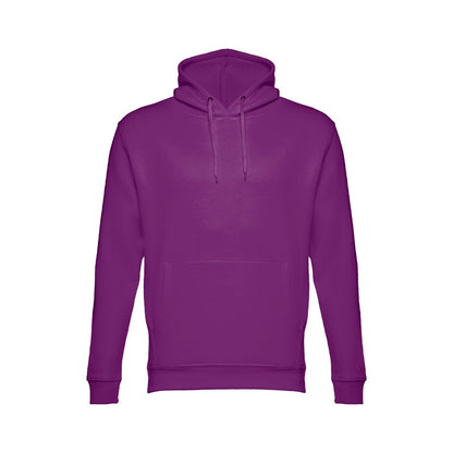 THC PHOENIX promotional hoodie in purple with custom logo branding