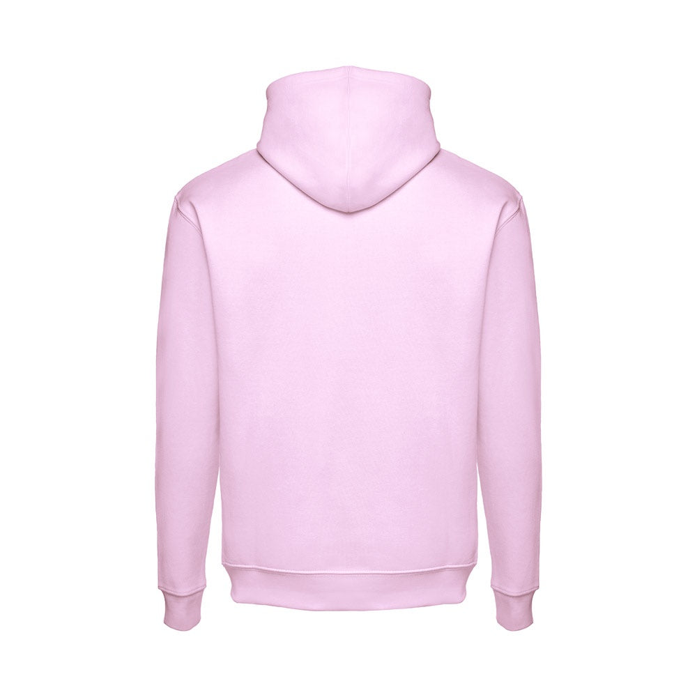 THC PHOENIX promotional hoodie in lilac (detail view) with custom logo branding