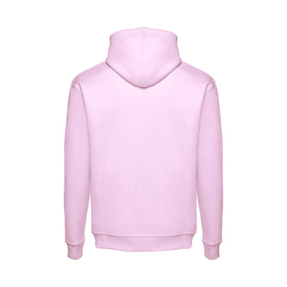 THC PHOENIX promotional hoodie in lilac (detail view) with custom logo branding