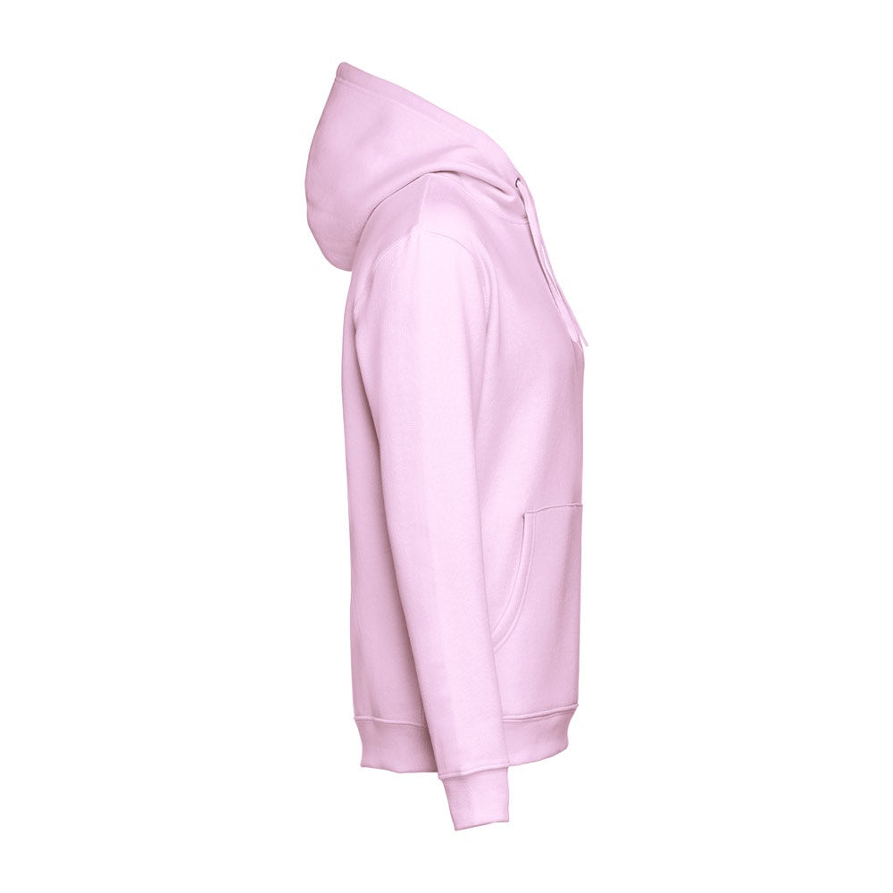 THC PHOENIX promotional hoodie in lilac (detail view) with custom logo branding