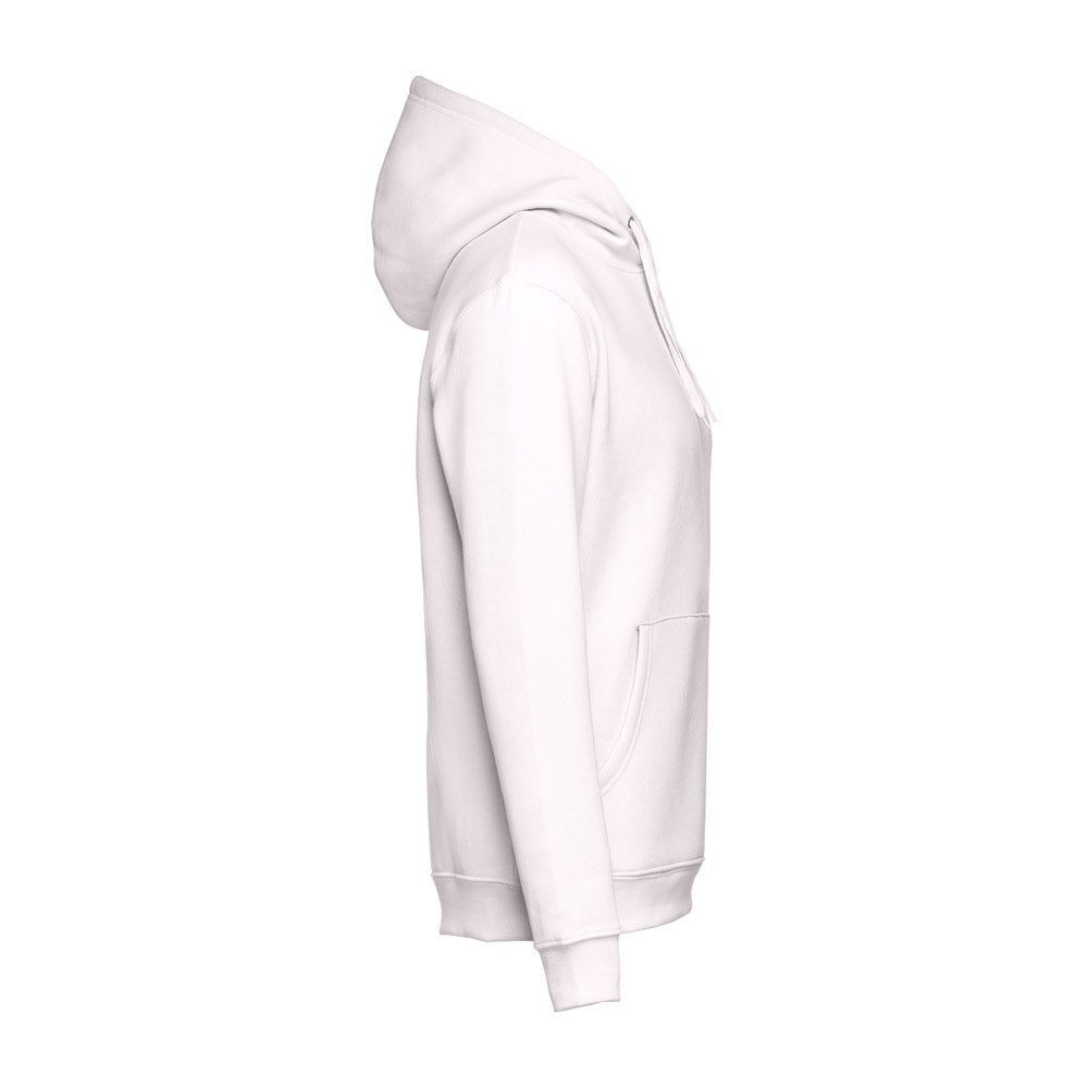 THC PHOENIX promotional hoodie in pastel pink (detail view) with custom logo branding